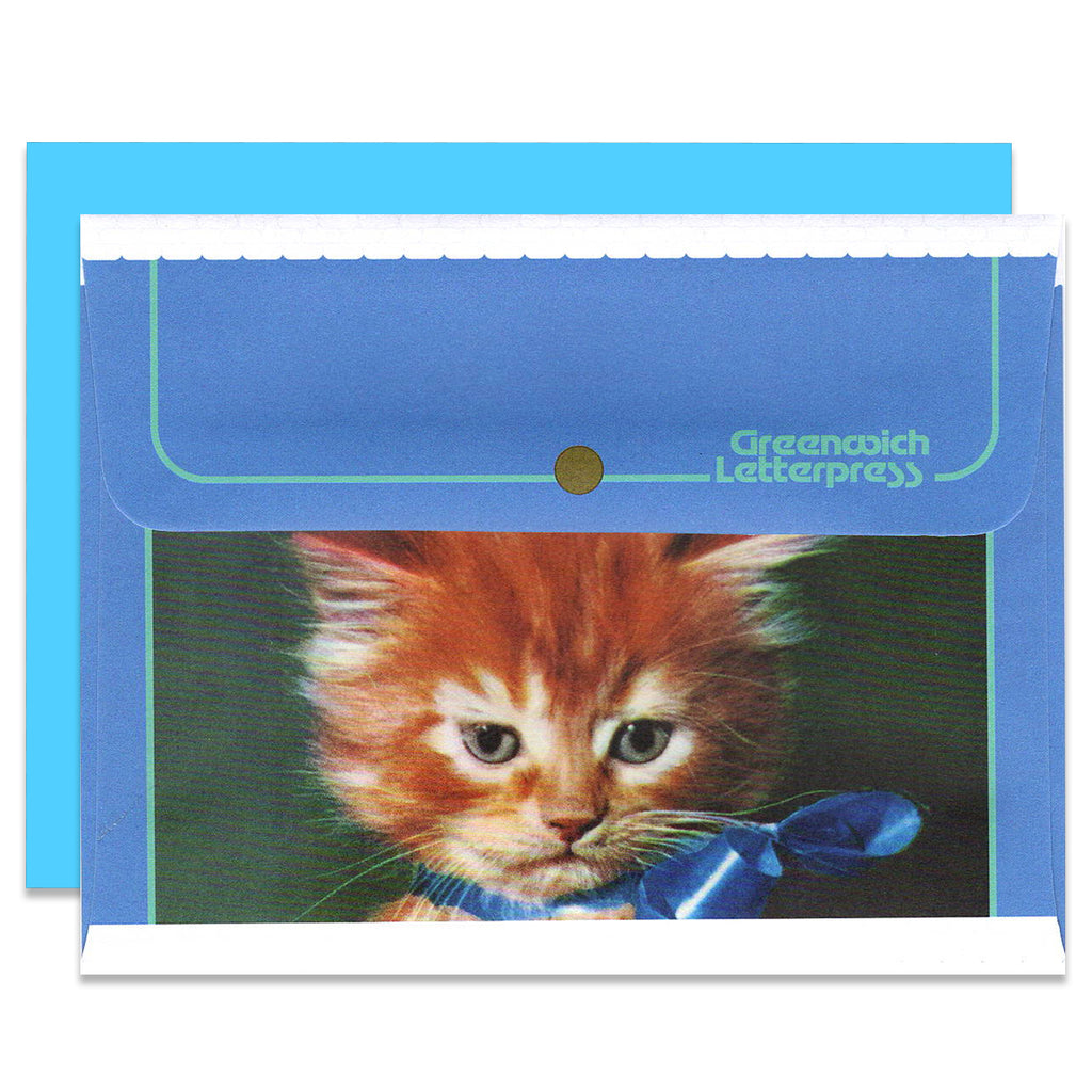 BLUE SATIN BOW CAT PETS