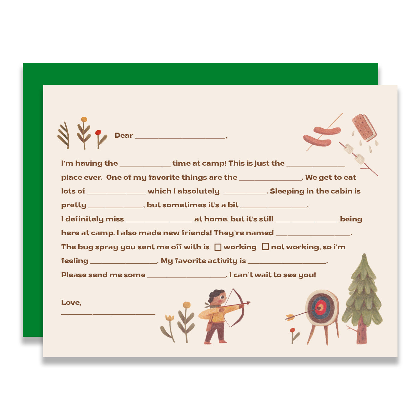 CAMP STATIONERY KIT X ROXANNE DANER