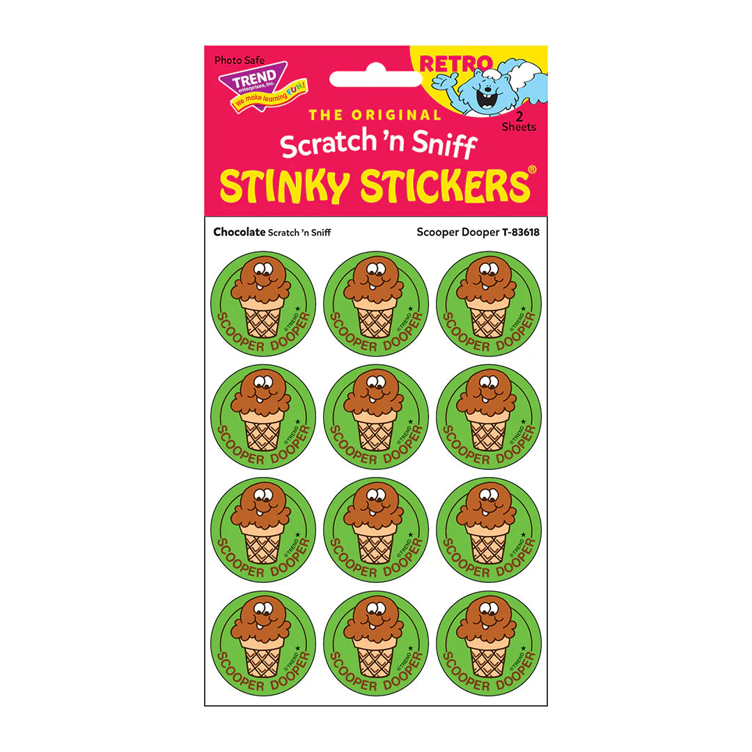 SCOOPER DOOPER CHOCOLATE SCRATCH N SNIFF