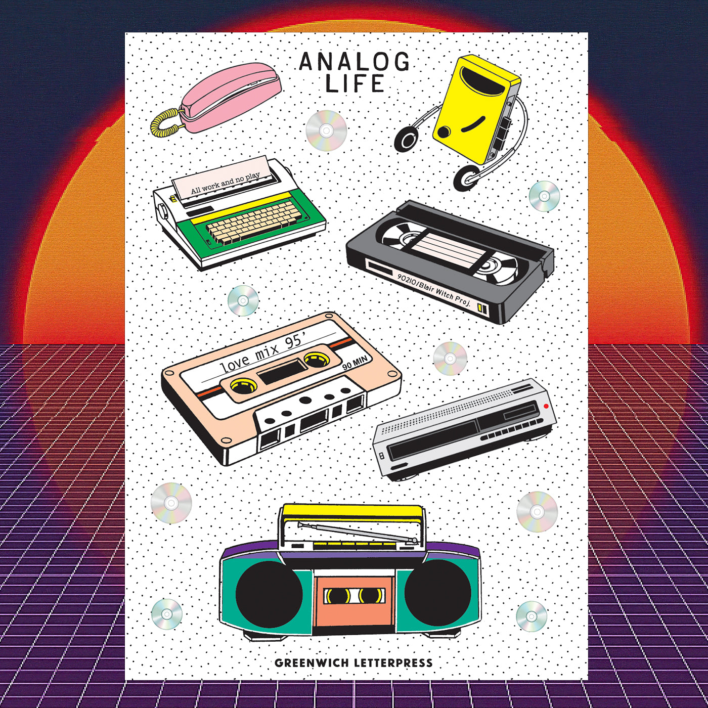 Analog Objects Sticker Sheet