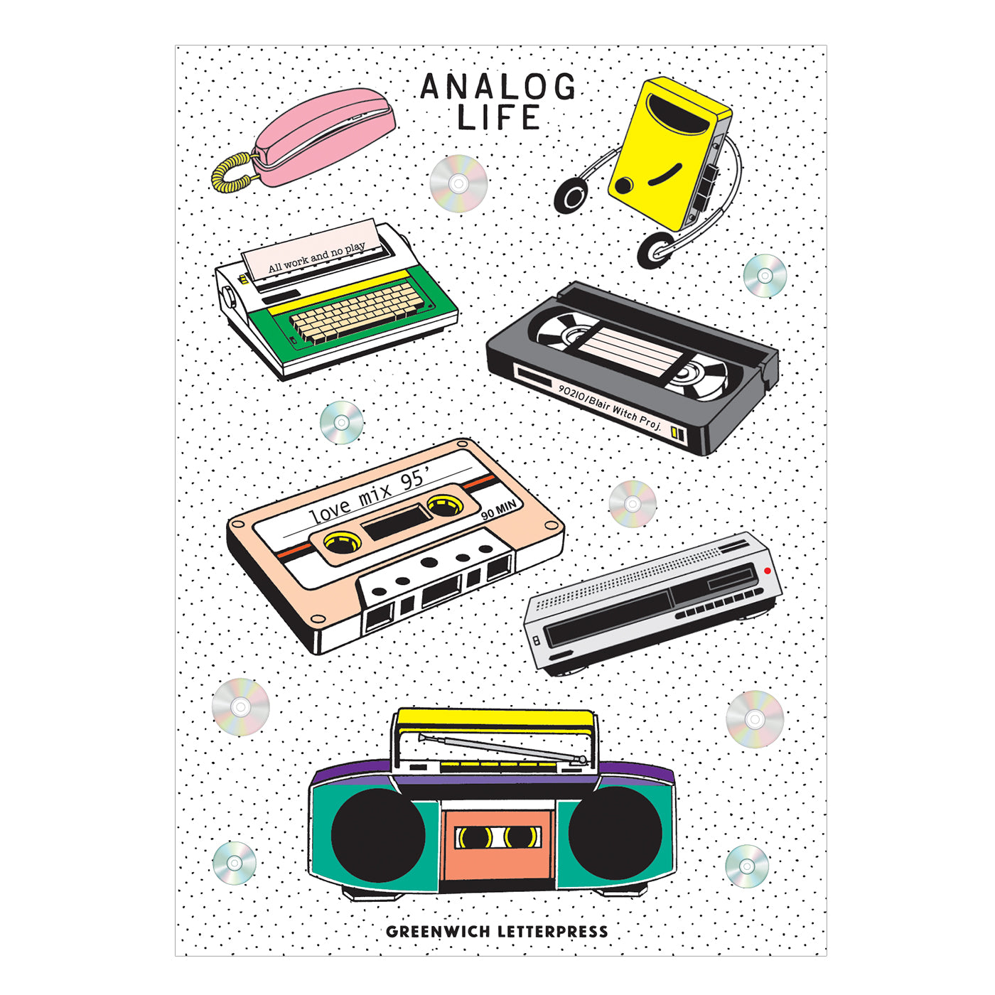 Analog Objects Sticker Sheet