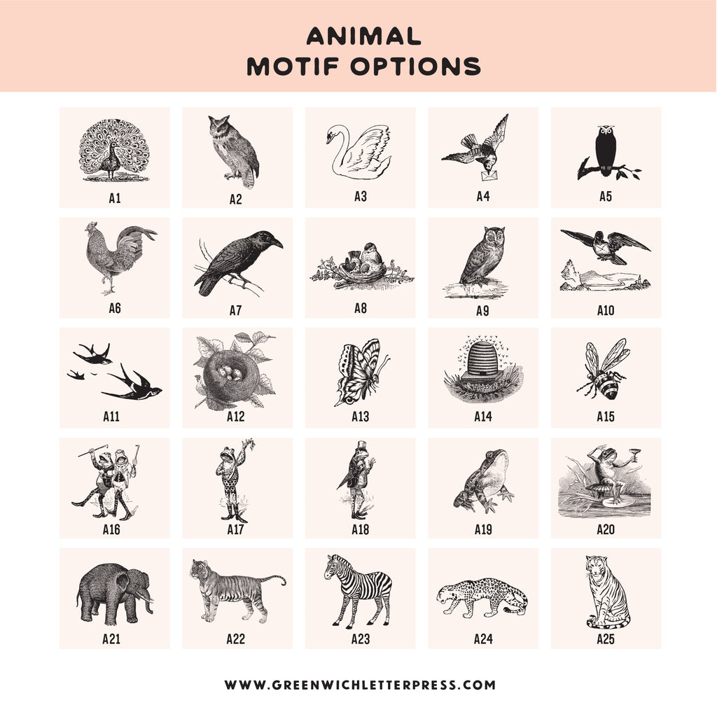 CHOOSE YOUR OWN MOTIF: ANIMALS