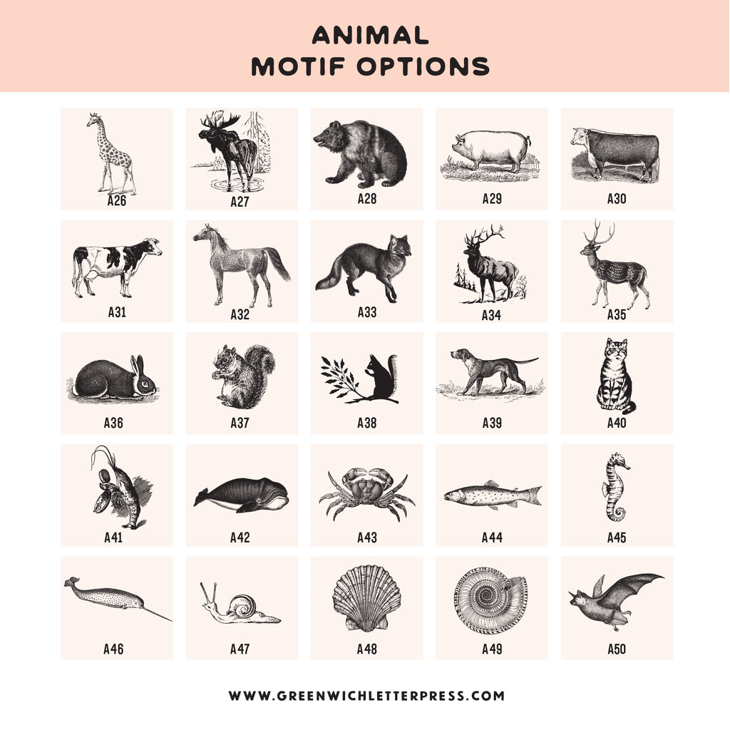 CHOOSE YOUR OWN MOTIF: ANIMALS
