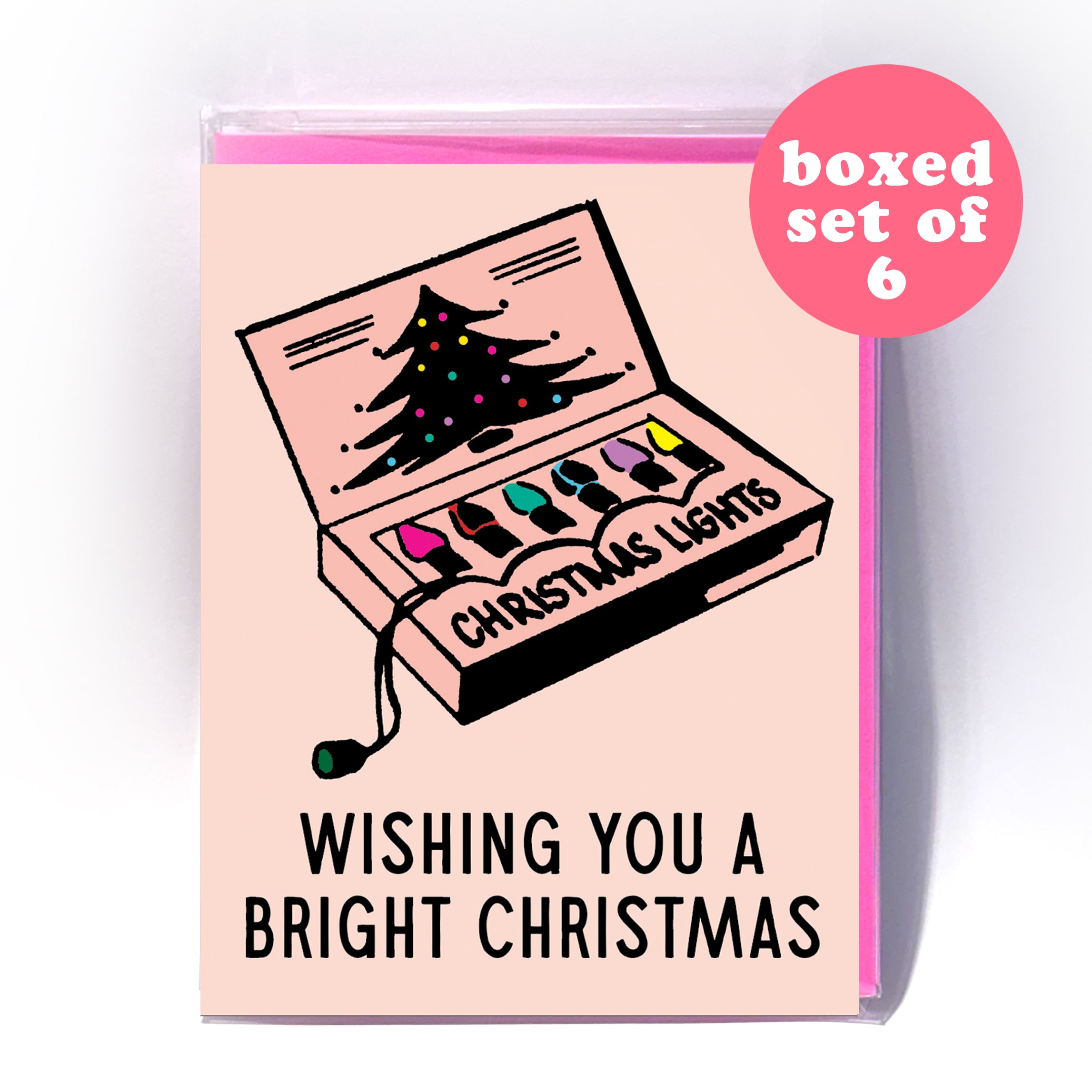Retro Light Box - Holiday Card (Boxed Set of 6) 
