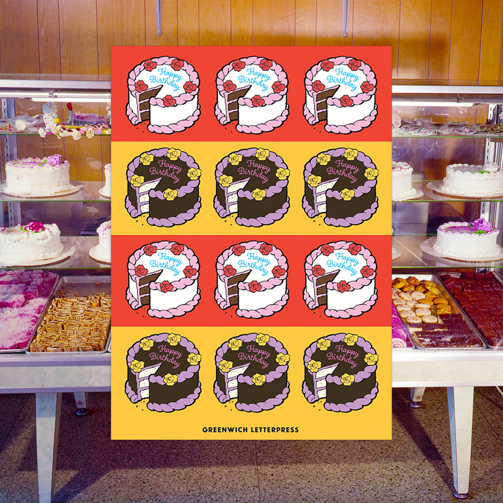 Birthday Cake Sticker Sheet