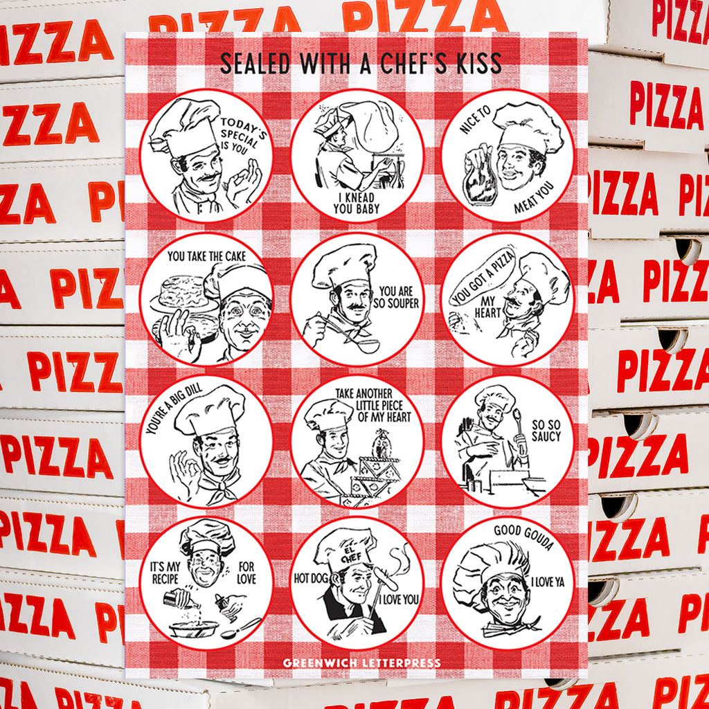 Chef's Kiss Sticker Sheet