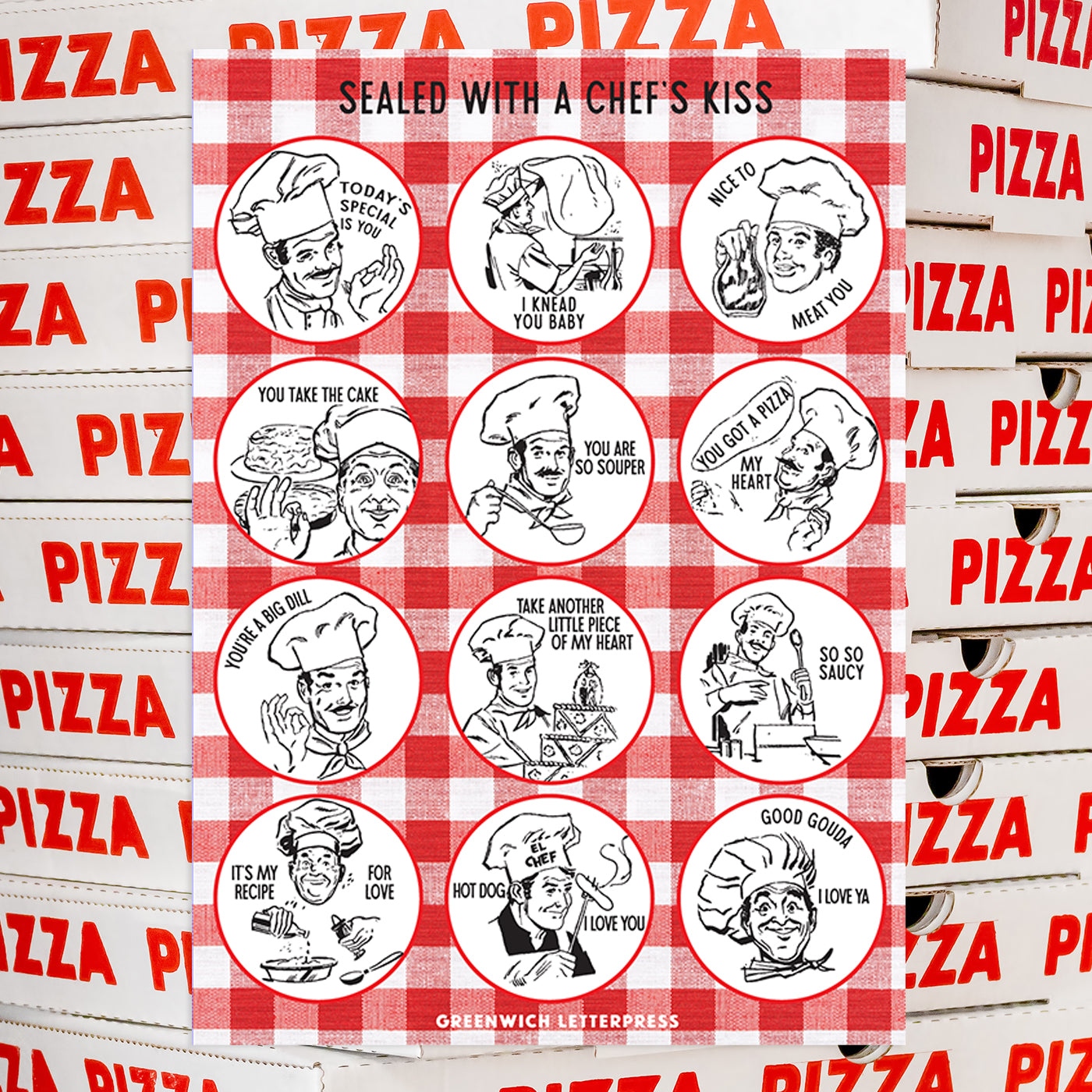Chef's Kiss Sticker Sheet