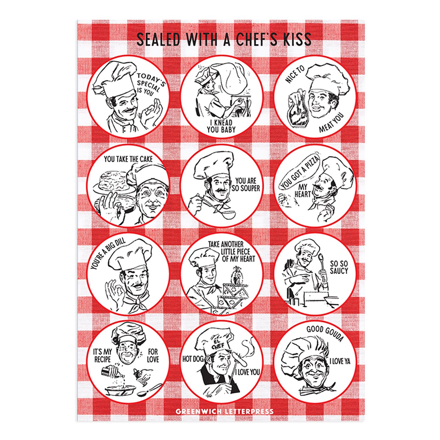 Chef's Kiss Sticker Sheet