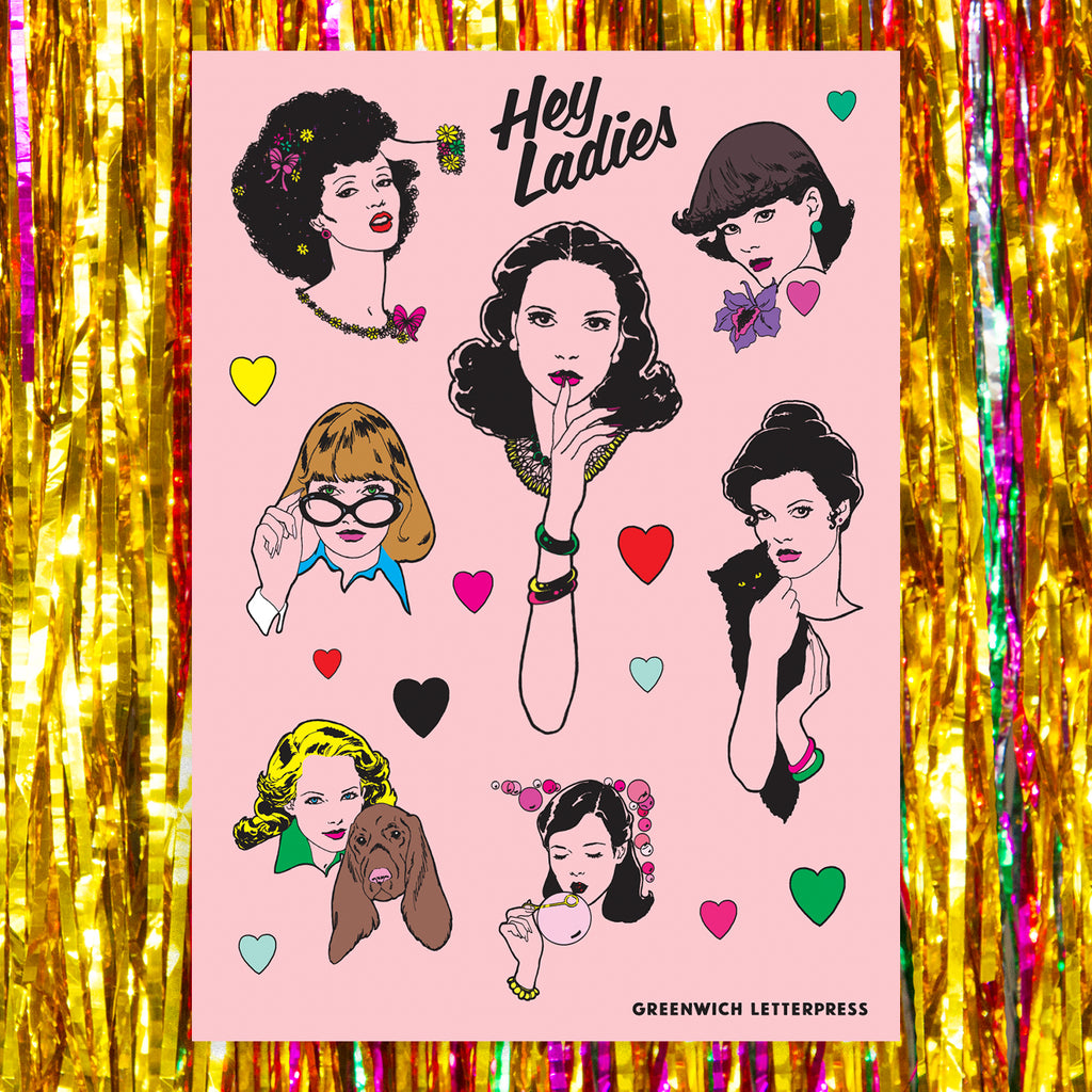 80's Ladies Sticker Sheet