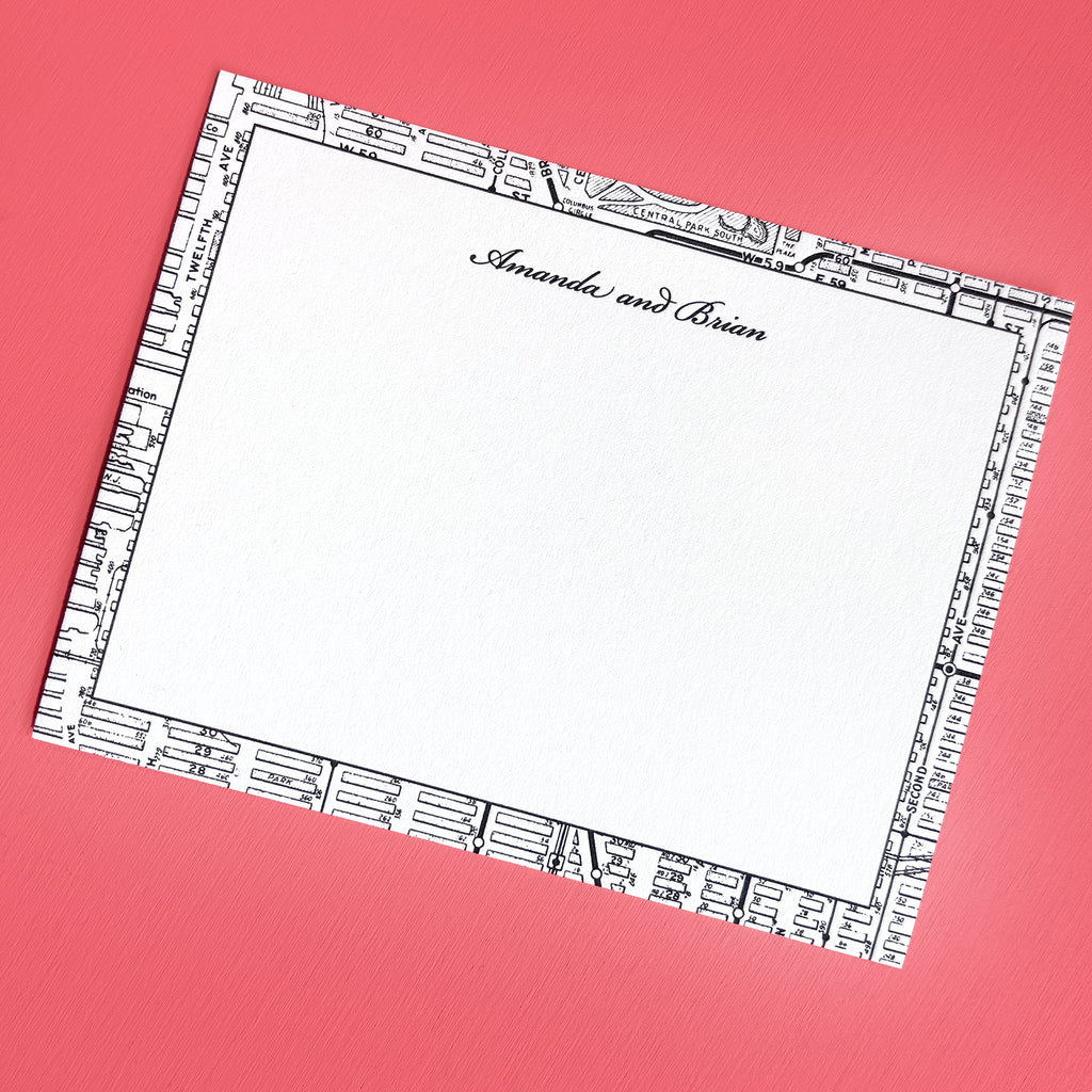 NYC BORDER LETTERPRESS STATIONERY