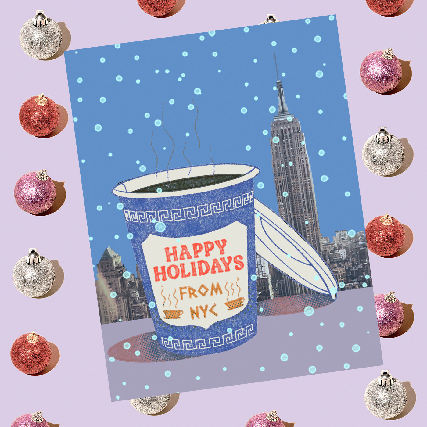NY Coffee Cup Holiday – NYC Holiday (Boxed Set of 6) 