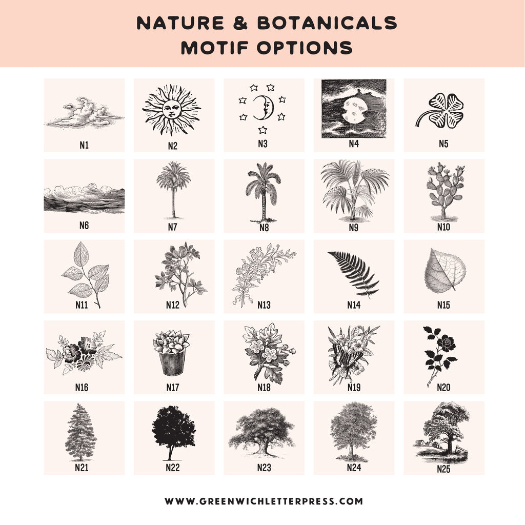CHOOSE YOUR OWN MOTIF: BOTANICALS