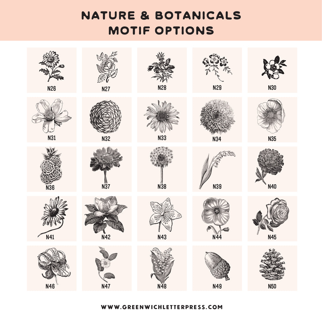 CHOOSE YOUR OWN MOTIF: BOTANICALS