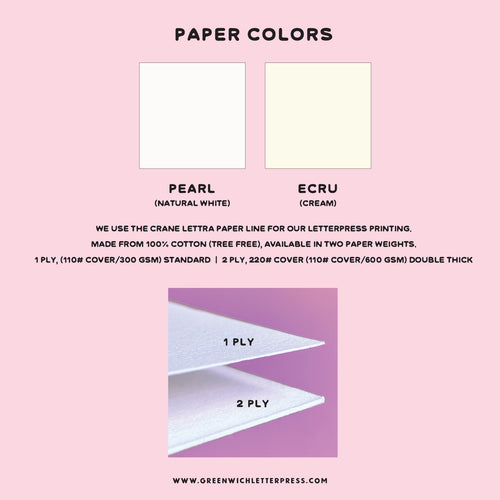 AMOUR LETTERPRESS STATIONERY