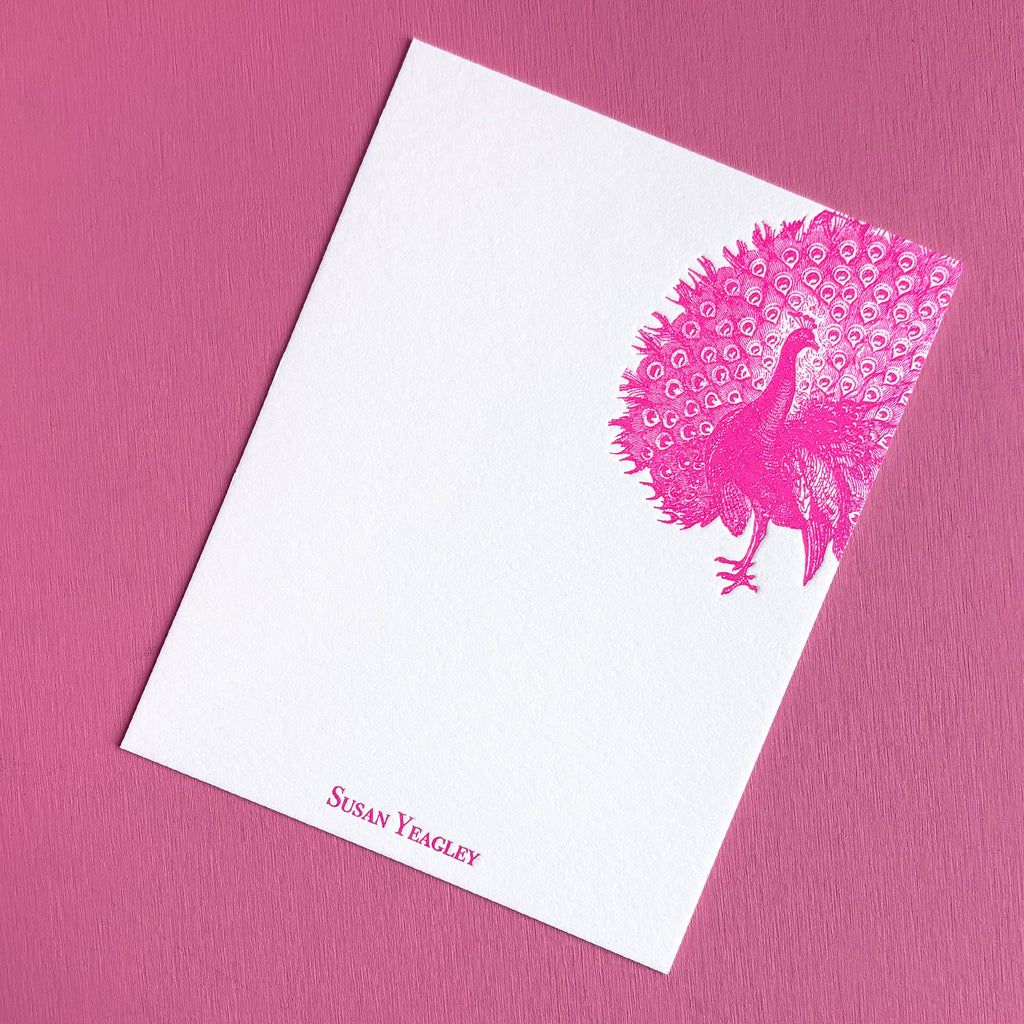 PEACOCK LETTERPRESS STATIONERY