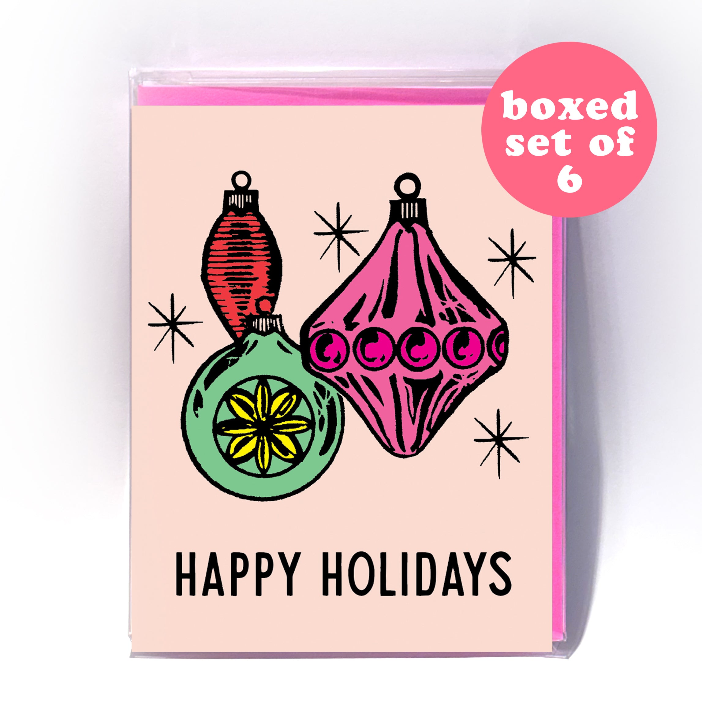 Vintage Ornaments - Holiday Card (Boxed Set of 6) 