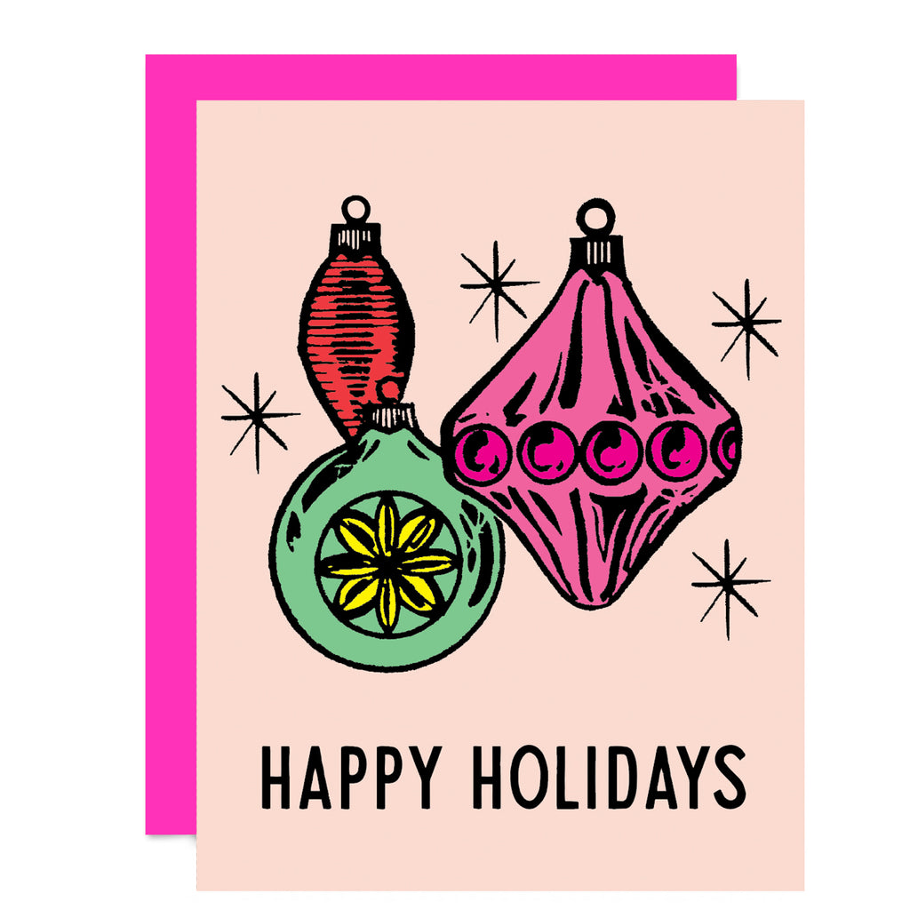 Vintage Ornaments - Holiday Card