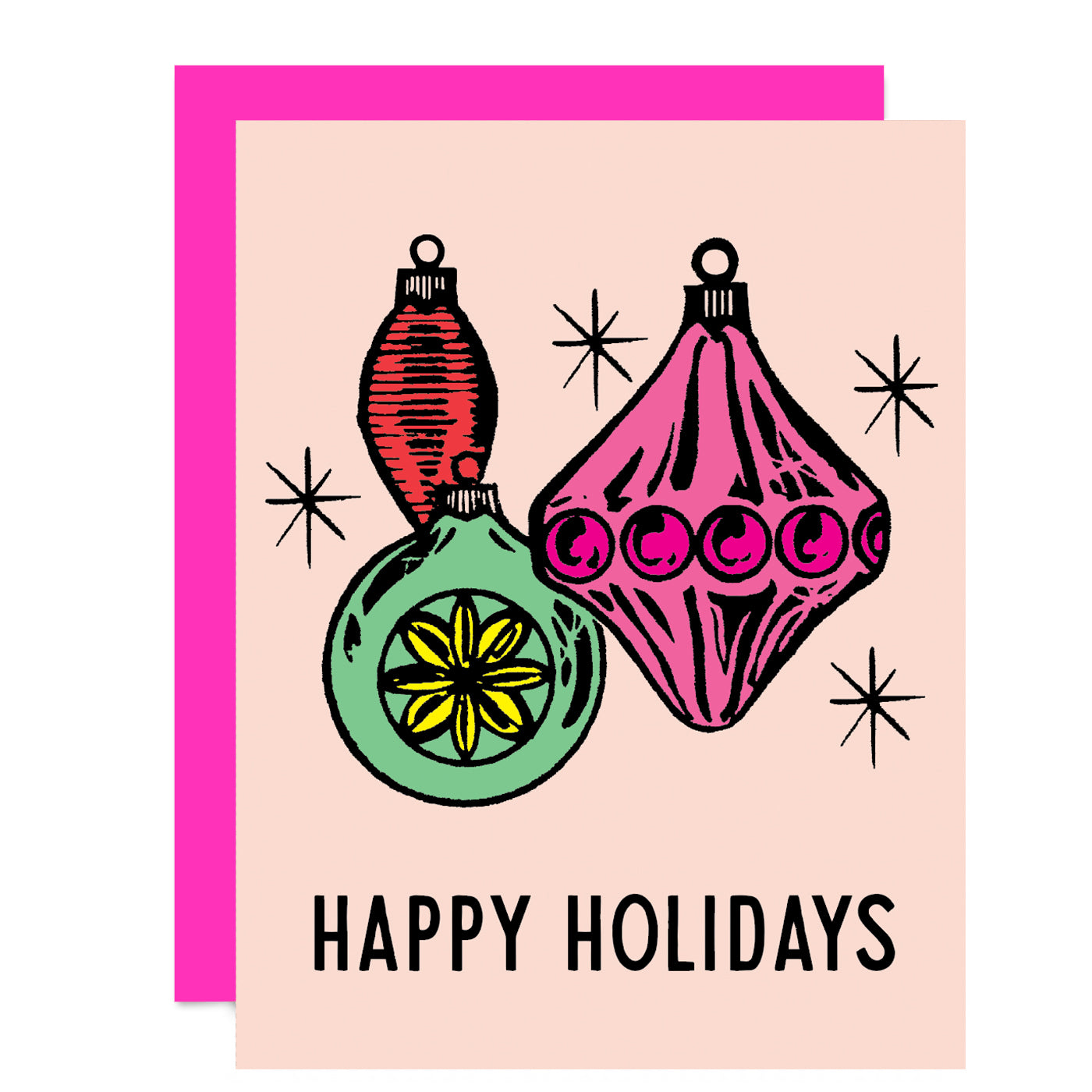 Vintage Ornaments - Holiday Card