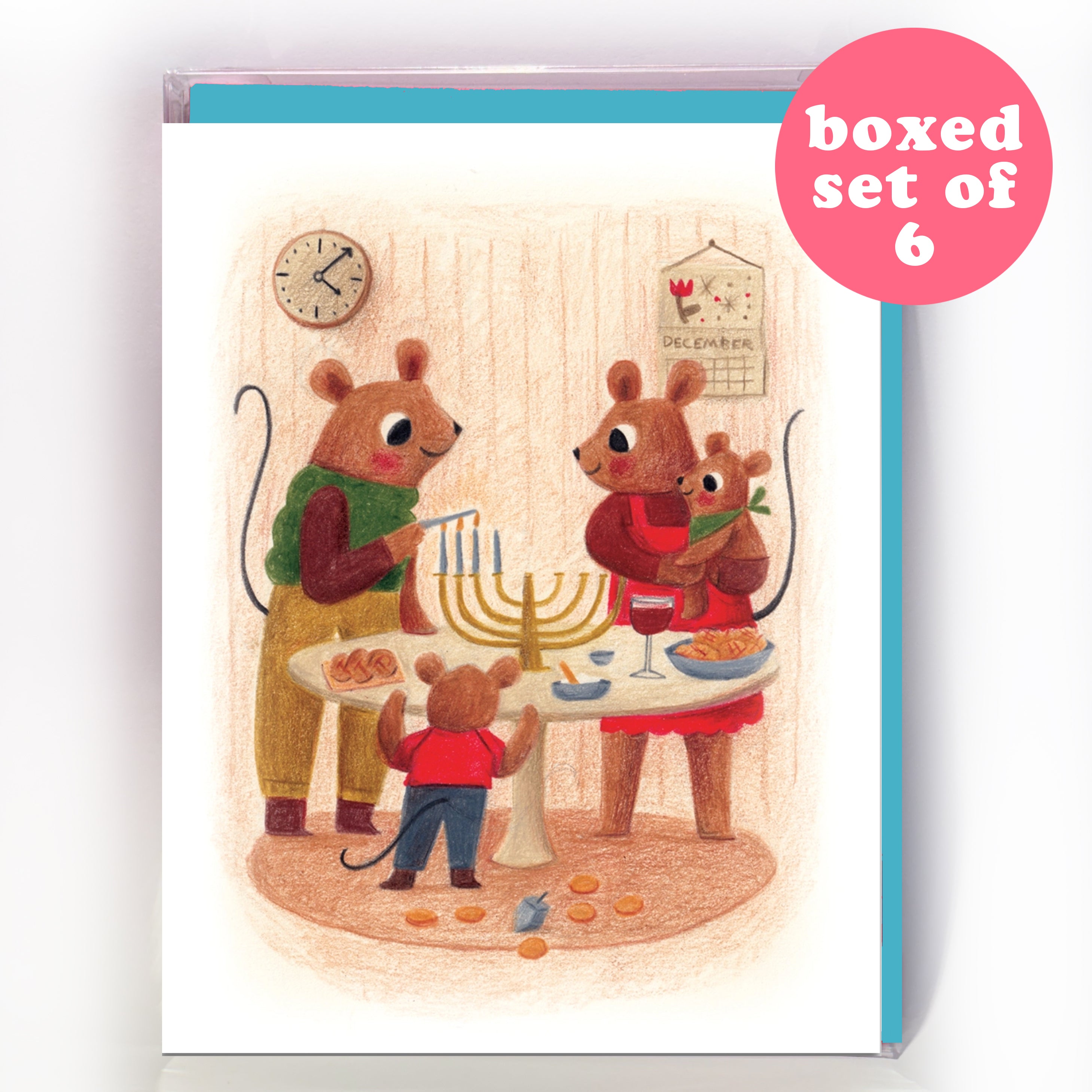 Hanukkah Mice Family – GLP x Yours, Roxanne (Box of 6)