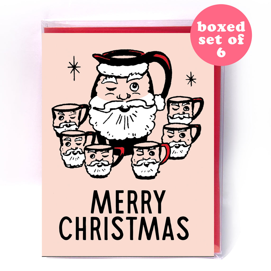 Santa Party - Holiday Card (Boxed Set of 6) 