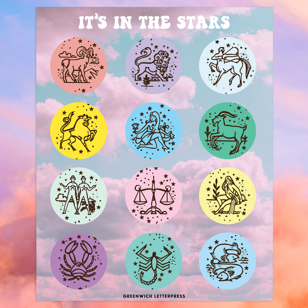 Zodiac Sticker Sheet