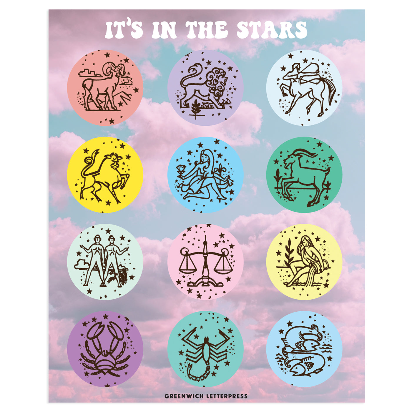 Zodiac Sticker Sheet