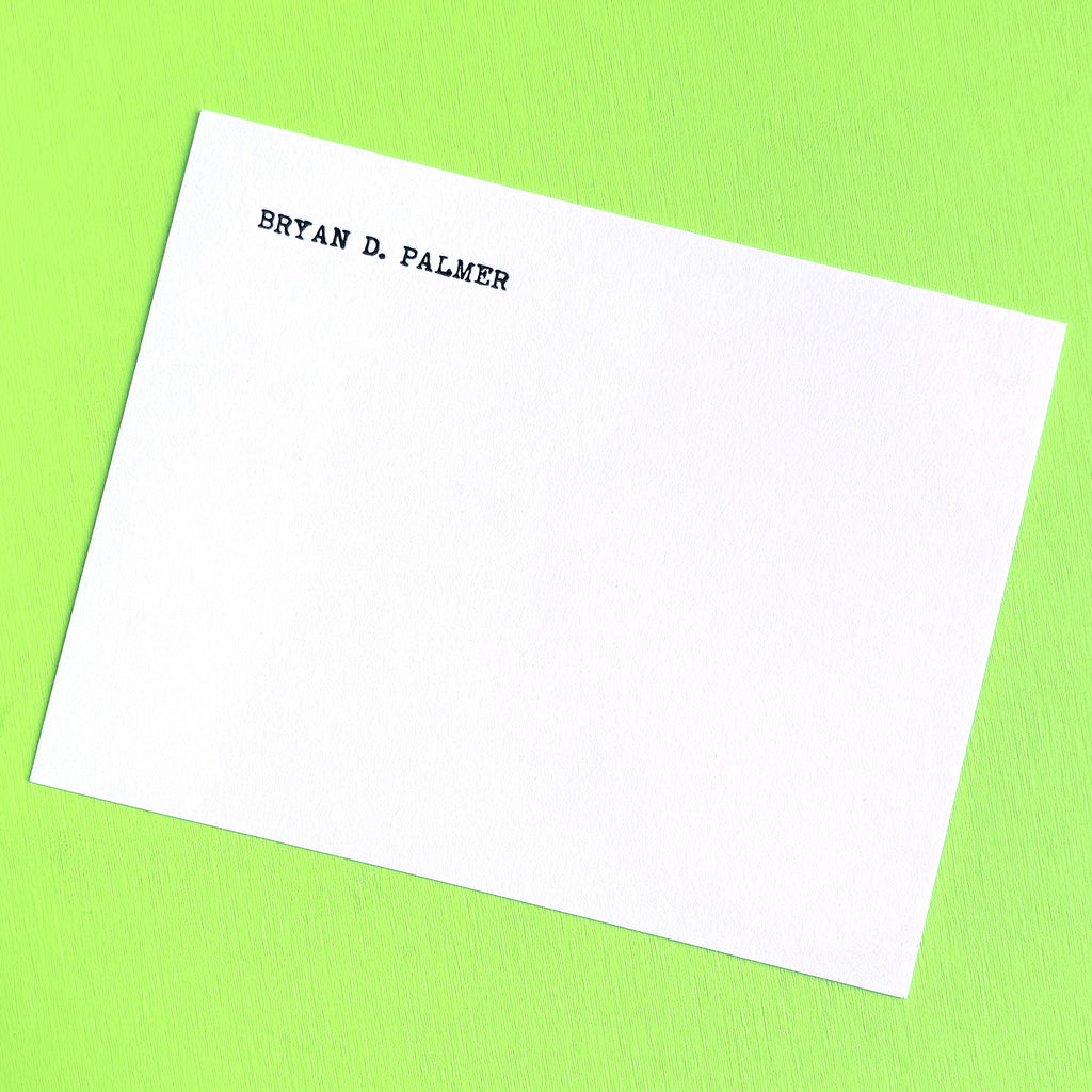 VINTAGE TYPEWRITER LETTERPRESS STATIONERY