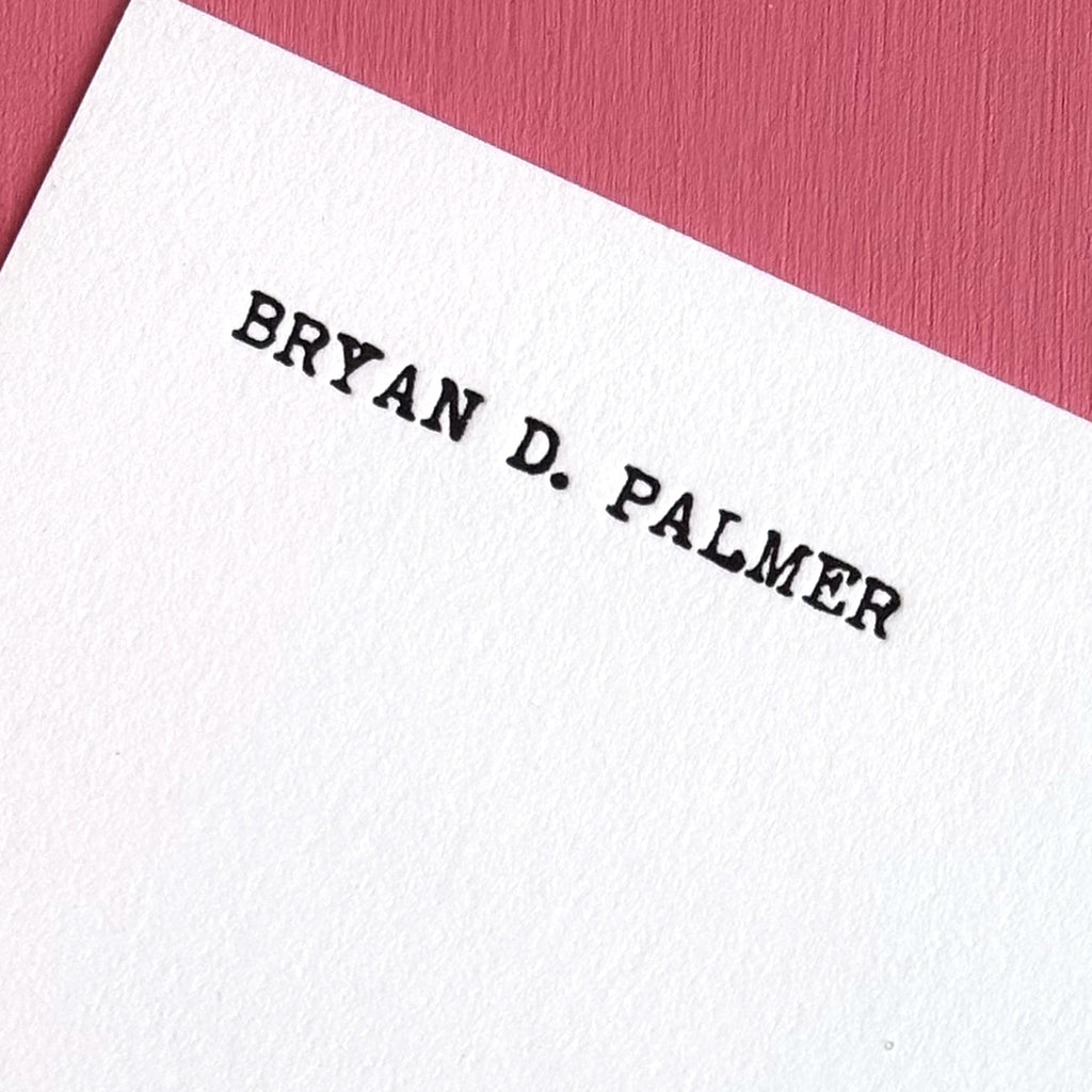 VINTAGE TYPEWRITER LETTERPRESS STATIONERY