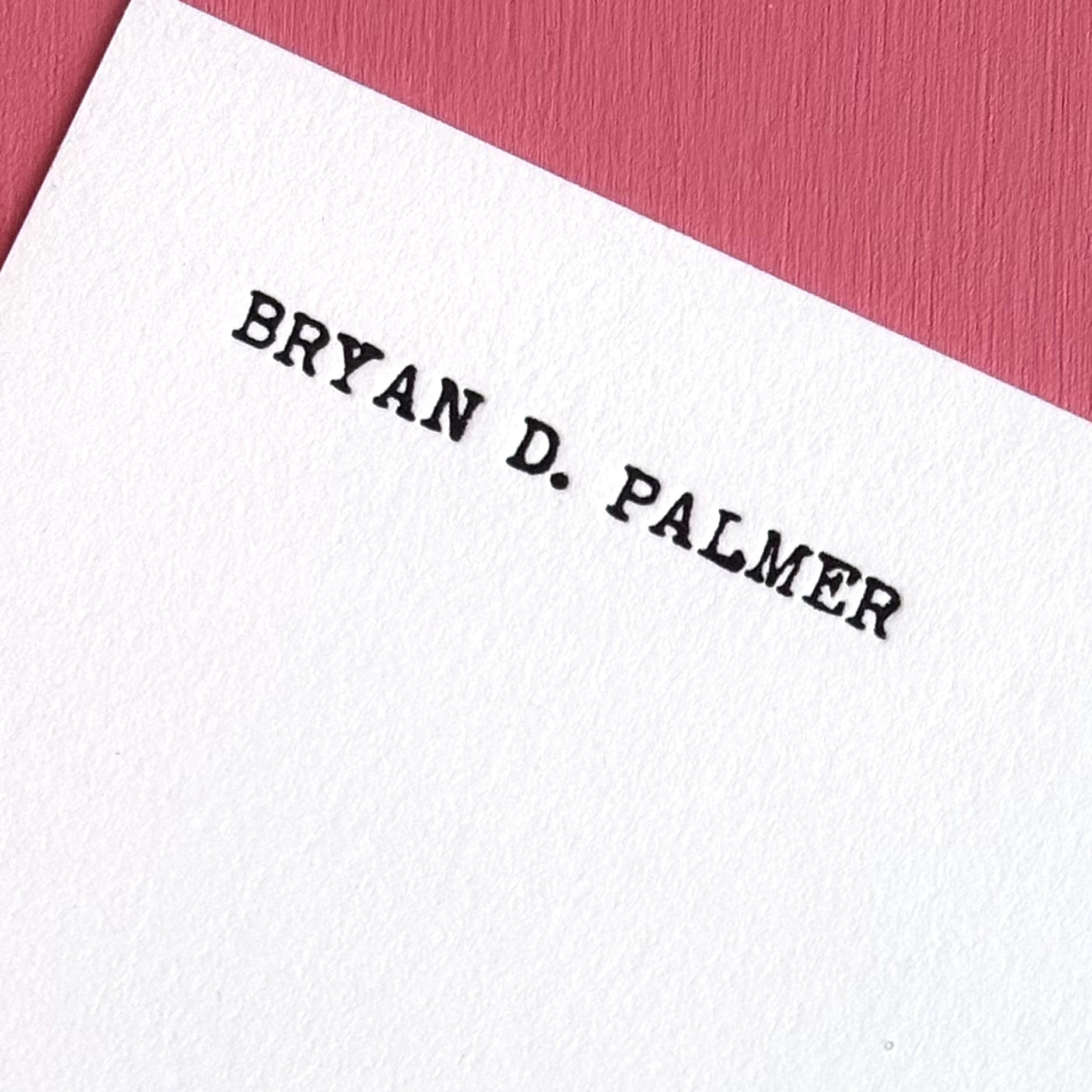 VINTAGE TYPEWRITER LETTERPRESS STATIONERY