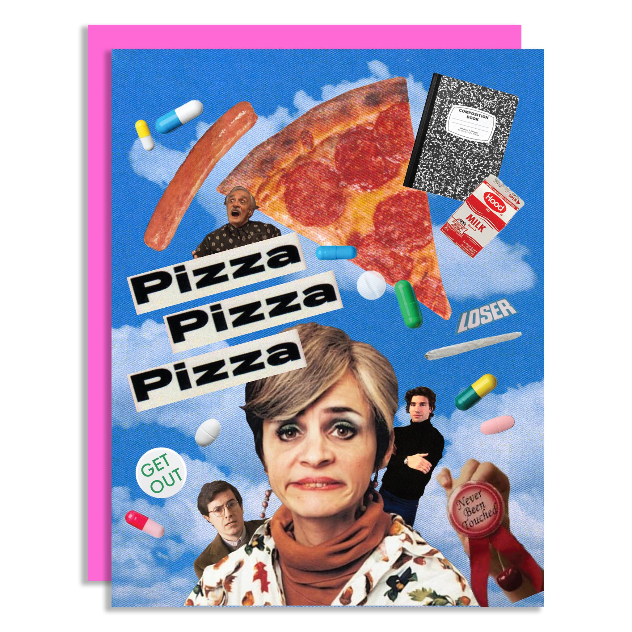 SIGNED AMY SEDARIS "JERRI BLANK" GREETING CARD