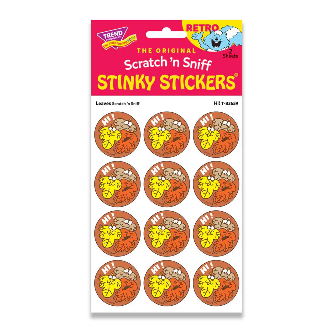 HI! LEAVES SCRATCH N' SNIFF STICKERS
