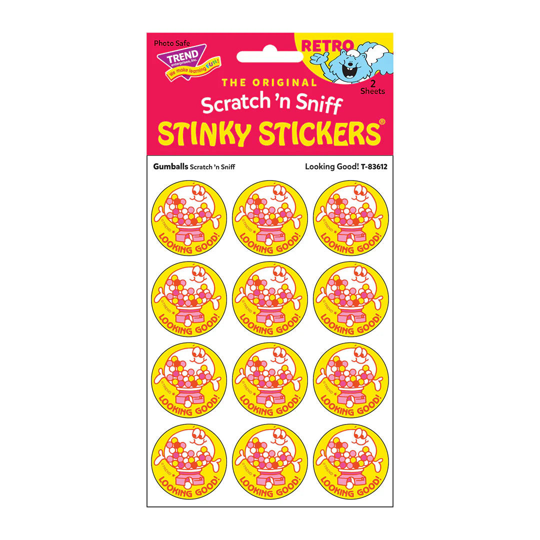 LOOKING GOOD! GUMBALLS SCRATCH N SNIFF