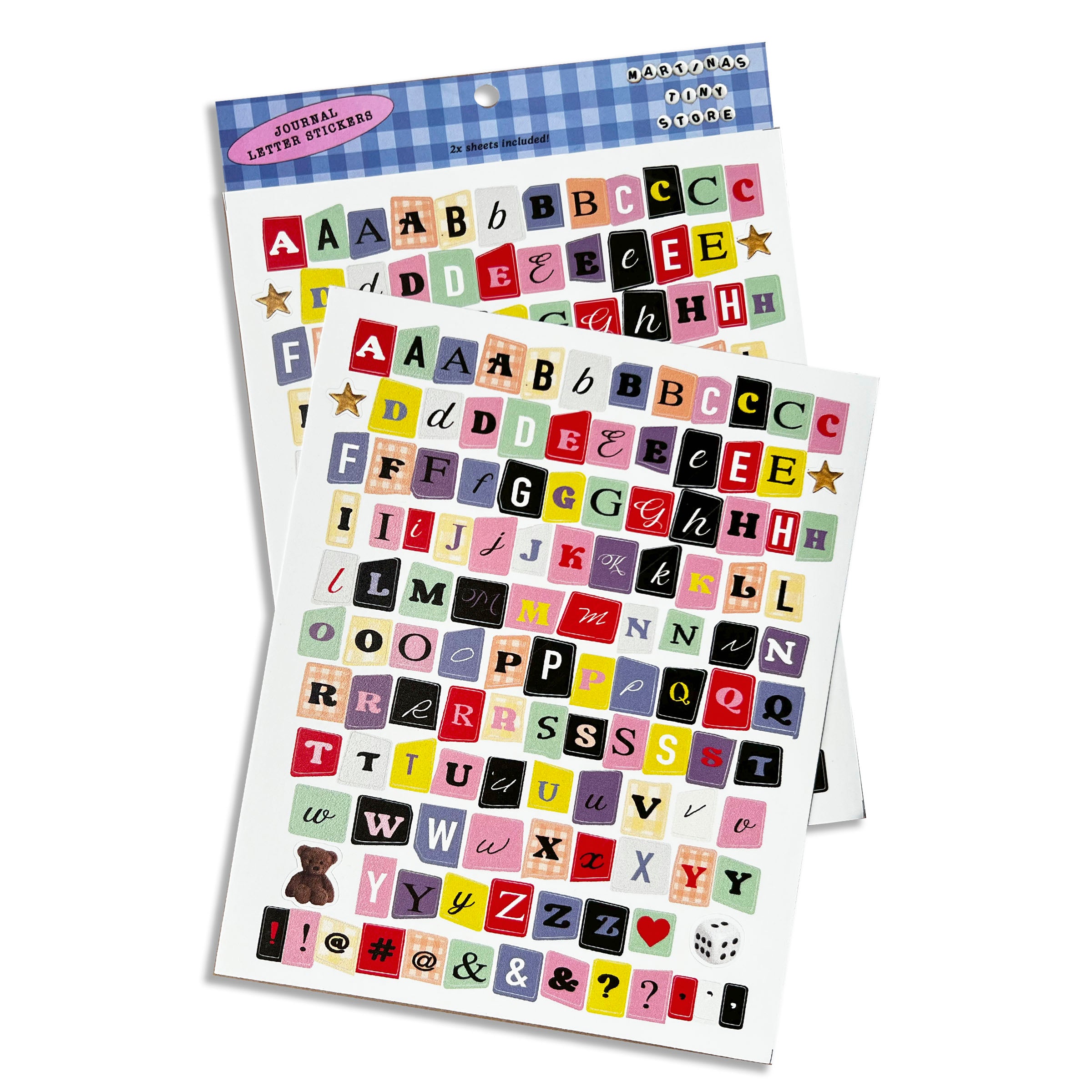 MARTINA'S TINY STORE LETTER STICKERS