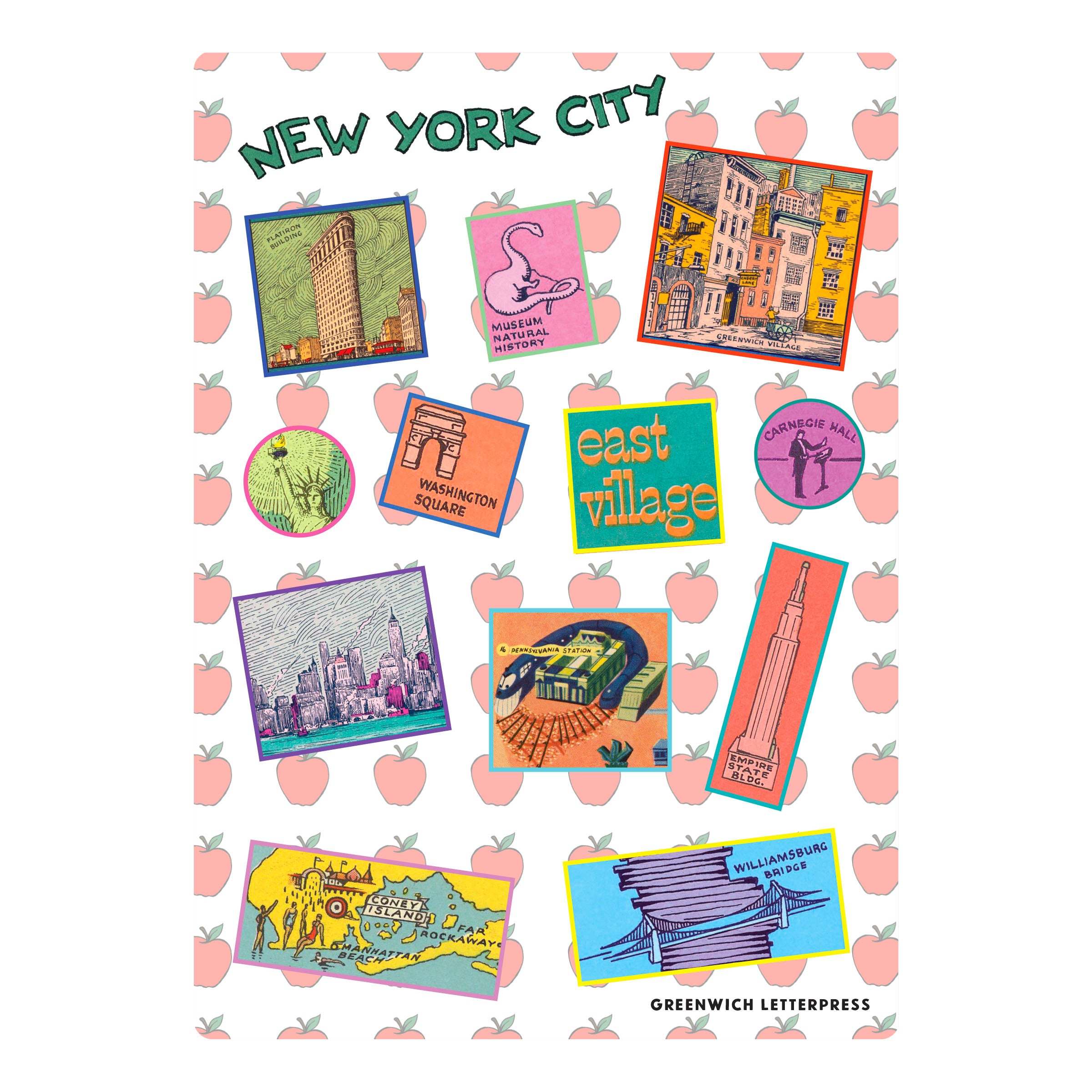 NYC MAP STICKERS