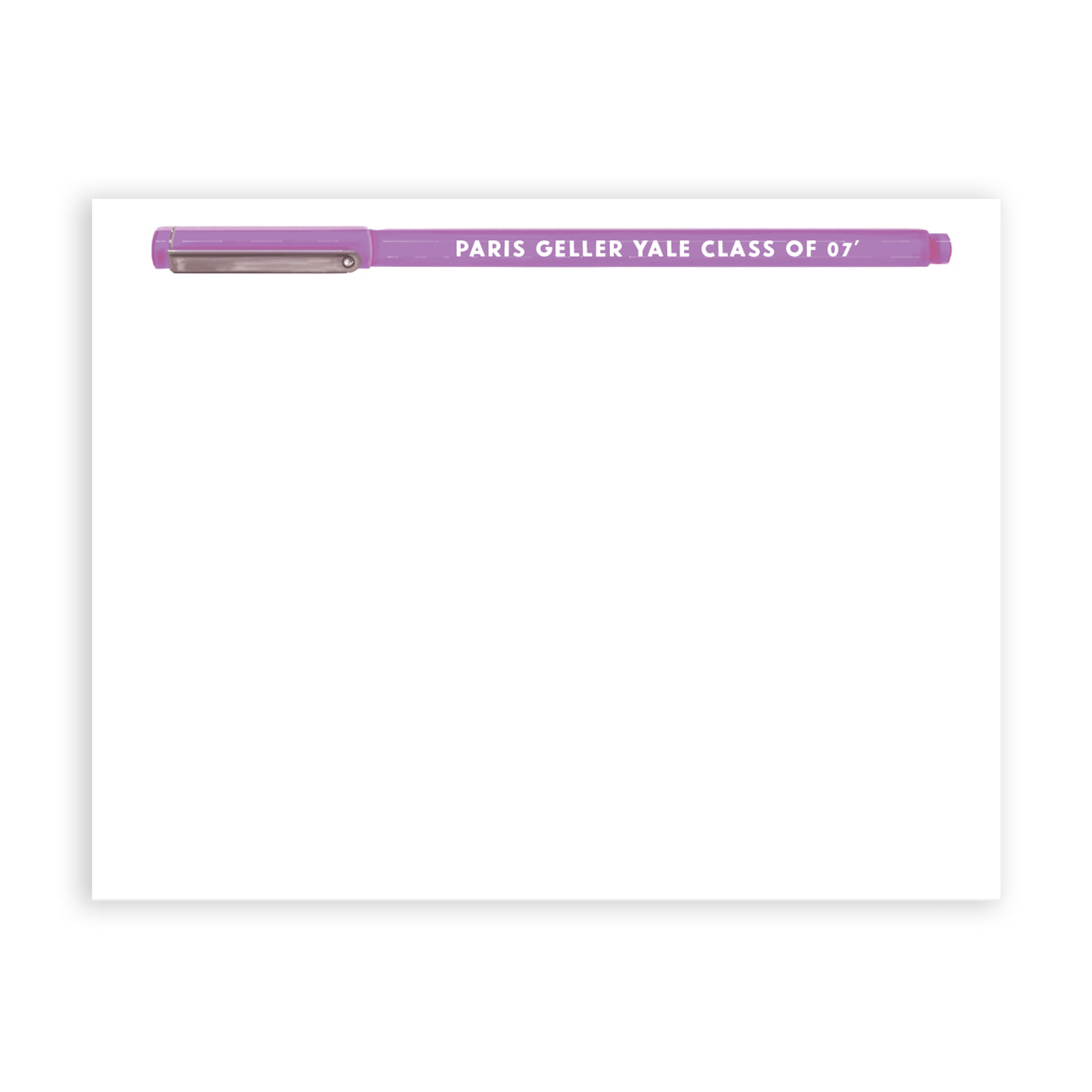 YOUR FAVORITE PEN PERSONALIZED STATIONERY