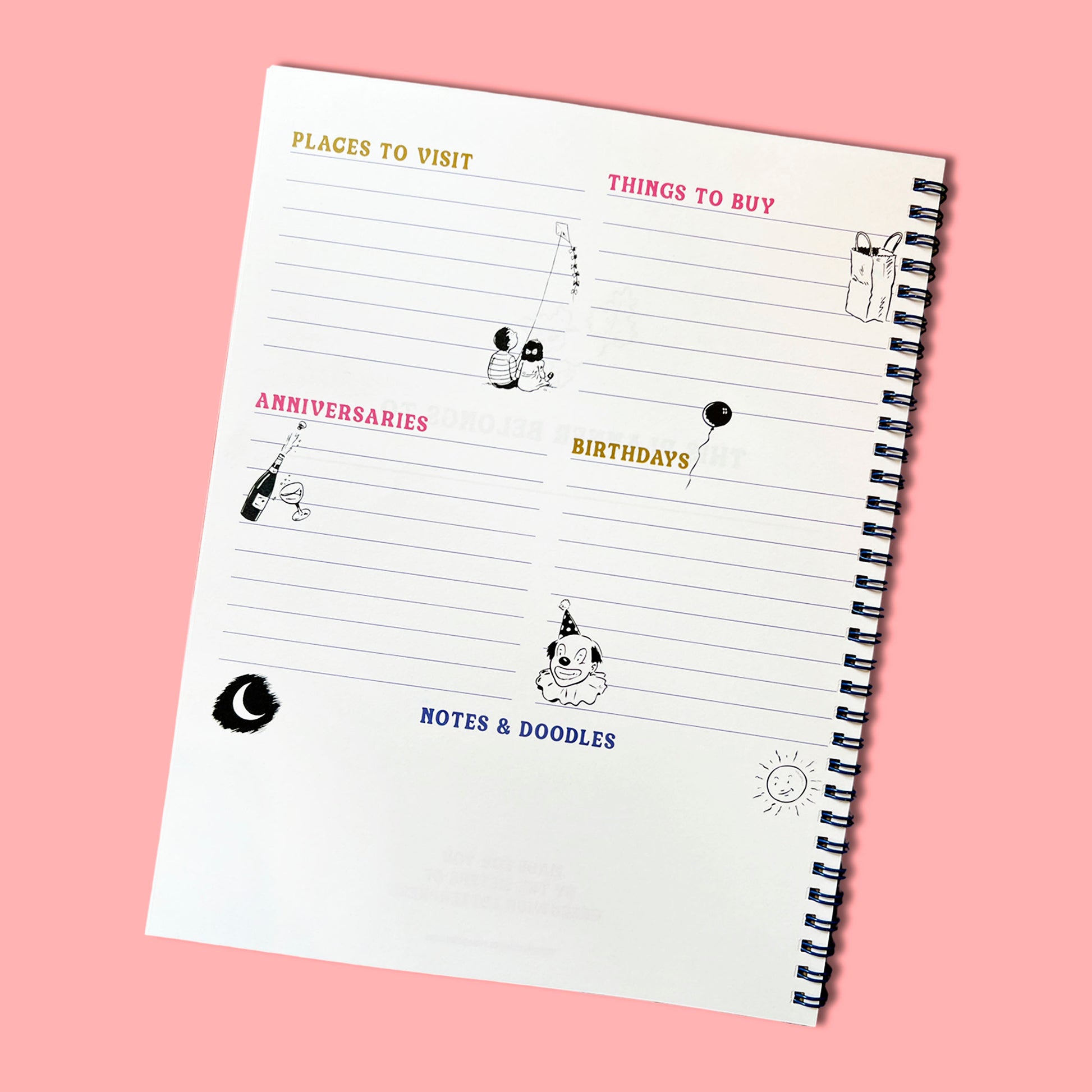 CATS UNDATED MONTHLY PLANNER