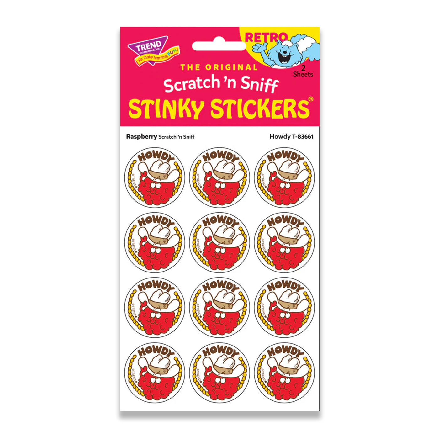 HOWDY RASPBERRY SCRATCH N SNIFF
