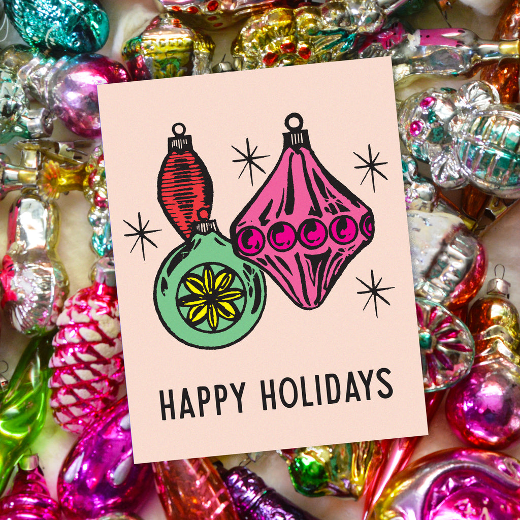 Vintage Ornaments - Holiday Card