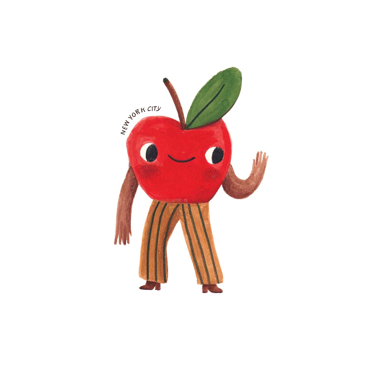APPLE NEW YORK CITY STICKER