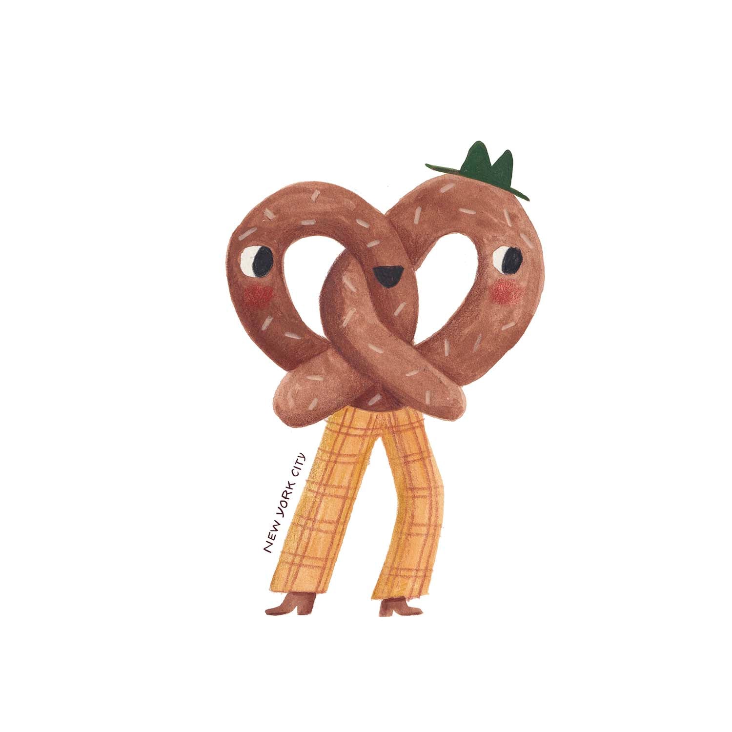 PRETZELS NEW YORK CITY STICKER