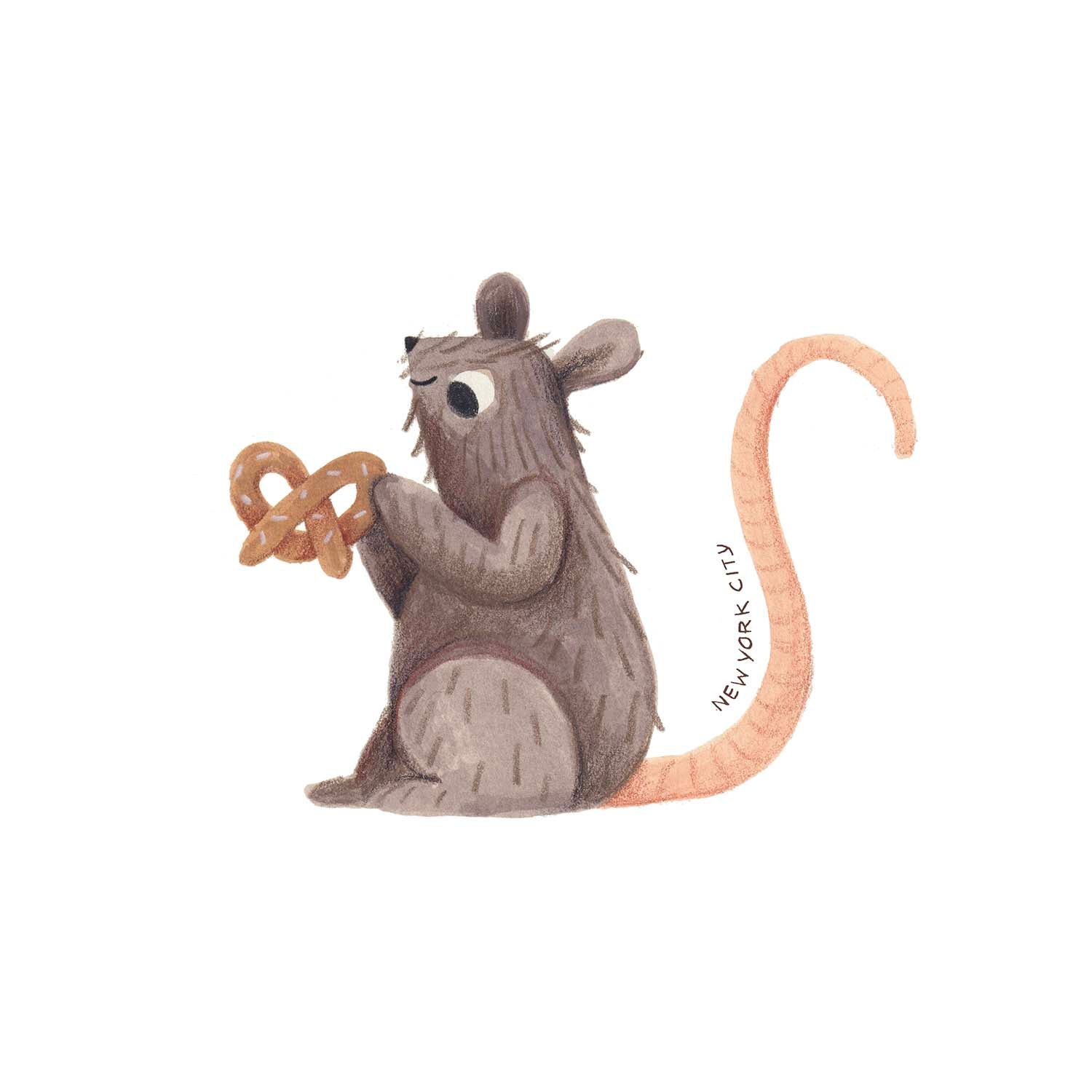 RAT NEW YORK CITY STICKER