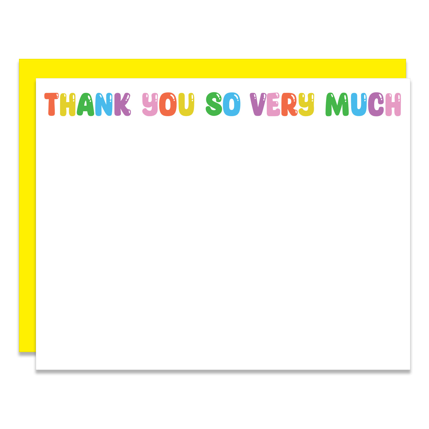 Thank You So Very Much Rainbow Set of 12