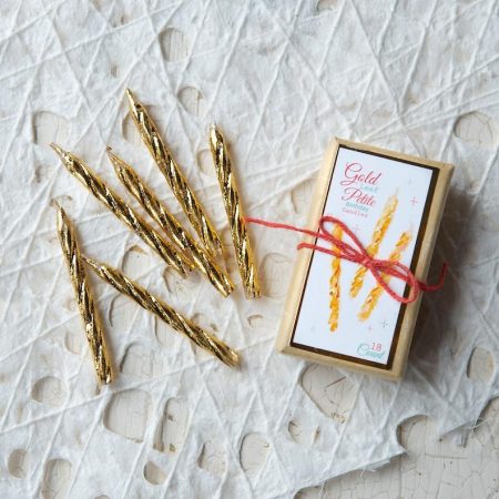 GOLD PETITE PARTY CANDLES