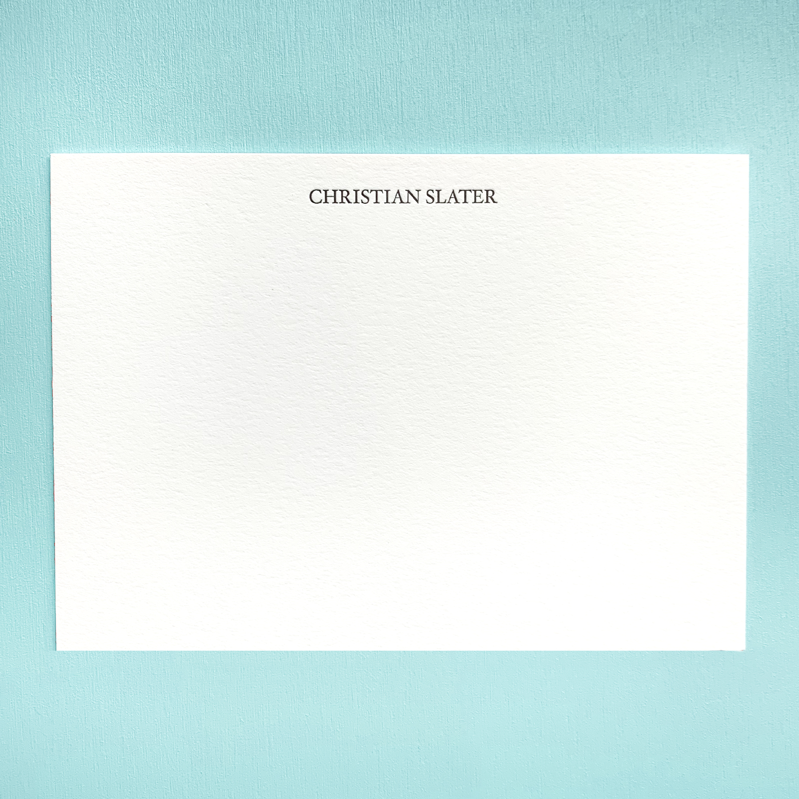 Custom Letterpress Card