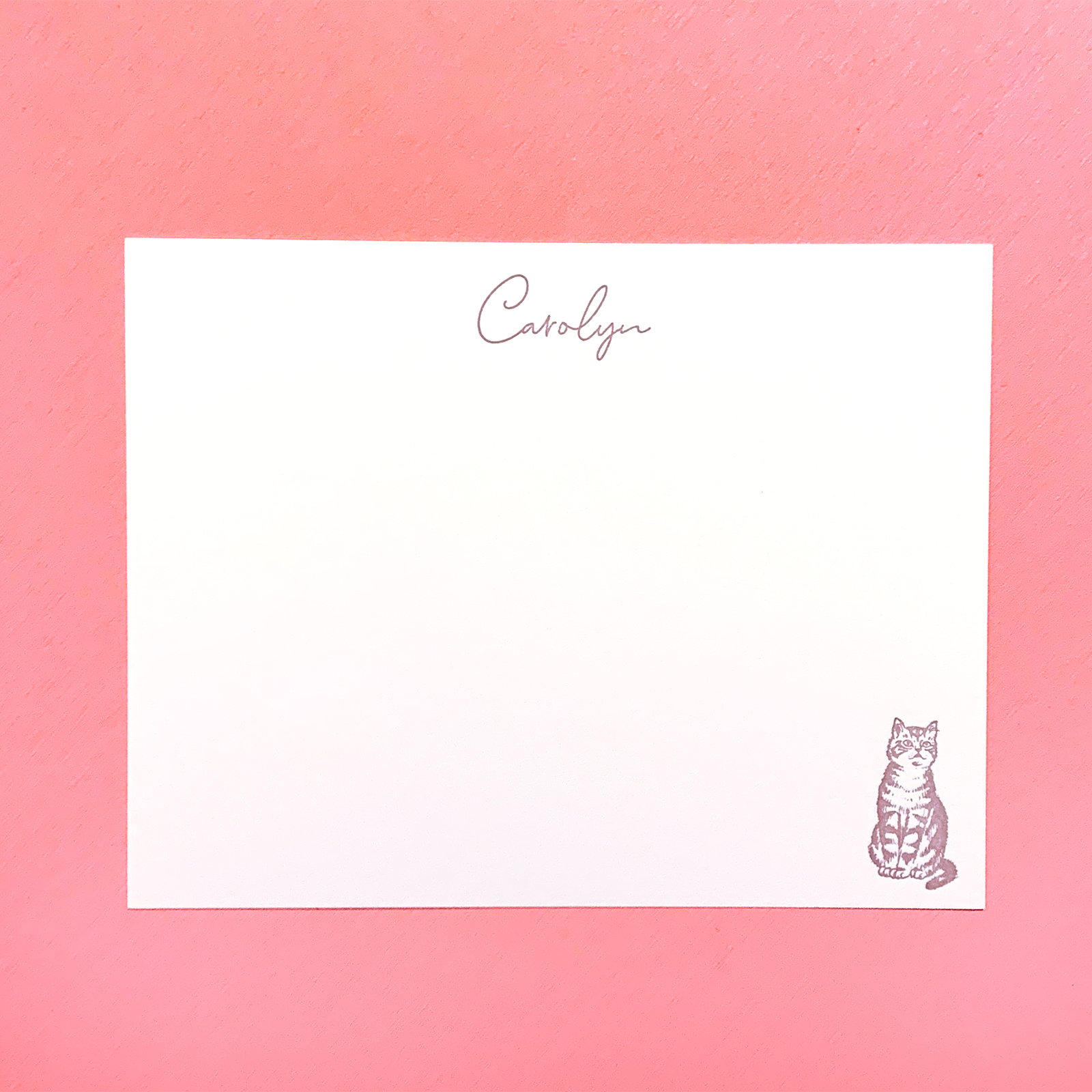 Letterpress Cat Cards NYC